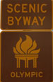 Olympic Trail Scenic Byway Sign